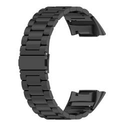 Factorys Metall Armband Kompatibel mit Fitbit Charge 6/Charge 5 für Herren Damen, Edelstahl Ersatzarmband Uhrenarmband für Fitbit Charge 6/Charge 5, FCA1 von Factorys