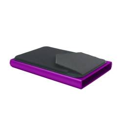 Intelligentes RFID-blockierendes Metall-Kartenetui, schlankes, minimalistisches Kreditkartenetui für Männer/Frauen, Weihnachten, Vatertag, Geburtstagsgeschenk Reisetasche Damen (Purple, One Size) von Factorys