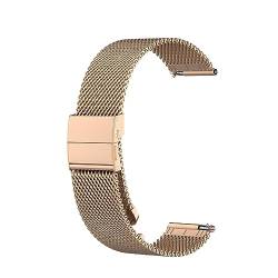 Metall Armband 20mm Kompatibel mit Amazfit Bip Lite für Herren Damen, Edelstahl Masche Metall Ersatzarmband Uhrenarmband für Amazfit Bip Lite von Factorys