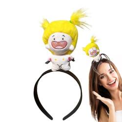 Facynde Puppen-Haarreifen,Plüsch-Puppen-Haarreifen, Haarband aus Plüsch-Cartoon-Puppe, Kinder-Haargummis, Haar-Accessoires, Puppen-Haar-Stirnbänder für Kinder, Mädchen, Kinder von Facynde