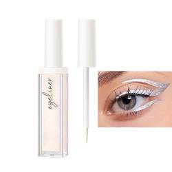 Flüssiger Glitzer-Eyeliner,Flüssiger Glitzer-Eyeliner bunt | Color Pearl Wasserdichter Eyeliner, bunte, schnell trocknende Lidschatten-Schimmer-Kosmetik für Frauen-Mädchen-Augen-Make-up Facynde von Facynde