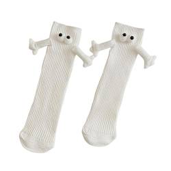 Magnetische Saugpaarsocken, Hand in Hand 3D Lustige Socken für Paare, Knöchelsocken aus Baumwolle, Unisex-Wandersocken für Männer und Frauen Facynde von Facynde