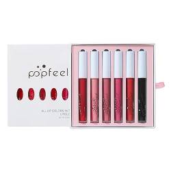 Mattes Lippenstift-Set, Make-up-Lippenstift-Set, 6-teilige Kollektion, Leichtes und elegantes, mattes, flüssiges Lippenstift-Make-up-Set, langlebig für Party, Bar, Salon, Hochzeit Facynde von Facynde