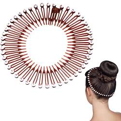 Zick-Zack-Kreis-Stirnband | Vollkreisförmige Stretchkamm-Stirnbänder - Flexibles Kamm-Stirnband-Zubehör für Frauen und Mädchen Facynde von Facynde