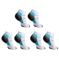 Faderr 3 Paar Kompressionssocken, Plantarfasziitis-Socken, Unisex-Sportsocken für Plantarfasziitis, Fersensporn, Fußgewölbeschmerzen von Faderr