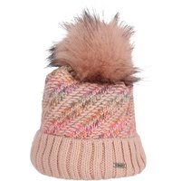 Faera Beanie Faera Wintermütze warm gefüttert mit Kunstfell Bommel-Mütze von Faera