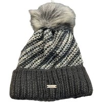 Faera Beanie Faera Wintermütze warm gefüttert mit Kunstfell Bommel-Mütze von Faera