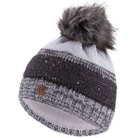 Faera Bommelmütze (1-St) Bommelmütze Wintermütze gefüttert Grobstrick Fleecefutter Beanie von Faera