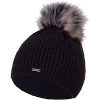 Faera Bommelmütze (1-St) Damen Wintermütze gefüttert Glitzer Winter Beanie Strickmütze von Faera