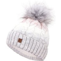 Faera Bommelmütze Wintermütze Damen Winter Mütze Beanie Haube gefüttert Strickmütze von Faera