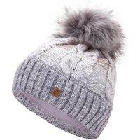 Faera Bommelmütze Wintermütze Damen Winter Mütze Beanie Haube gefüttert Strickmütze von Faera