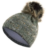 Faera Bommelmütze Wintermütze Damen Winter Mütze Beanie Haube gefüttert Strickmütze von Faera