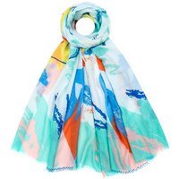 Faera Modeschal, Damen Schal farbenfroher weicher und leichter Damenschal mit Glitzer-Effekt von Faera
