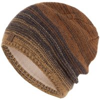 Faera Strickmütze Wintermütze Damen Mütze Beanie Haube gefüttert Winter Damenmütze von Faera