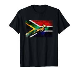Springbok Bokke South African Flag Vintage Rugby T-Shirt von Faf Challenge