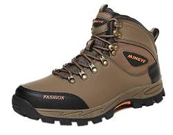 Fafazhu Wanderschuhe Herren Trekkingschuhe wasserdichte Outdoorschuhe High-Top Anti-Rutsch Winterschuh von Fafazhu