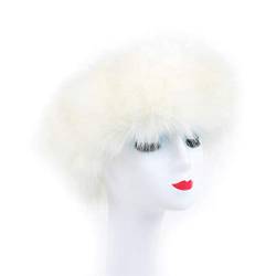 Faguo Frauen Winter Pelz Plüsch Stirnband mit elastischen mehrfarbigen Ohrenwärmer Ohrenschützer von Fagu