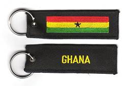 Schlüsselanhänger Ghana Anhänger Fahne Flagge NEU von Fahnenwelt