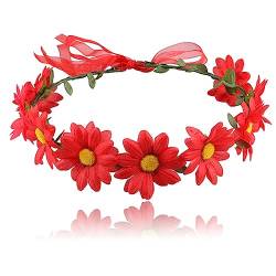 Blumen-Haarband für Damen, Hochzeitszeremonie, zartes Stirnband mit verstellbarem Band, Fotografie-Haarschmuck, Blumen-Haarband für Mädchen, Blumen-Haarband für Frauen, Mädchen, Blumen-Stirnband von Fahoujs