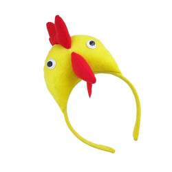 Entzückender Huhn-Kopfschmuck, Abschlussbälle, Geburtstag, Haarband, Kopfbedeckung, Cartoon-Huhn, niedlicher Hahn, Kopfschmuck, Cartoon-Haarband von Fahoujs