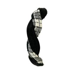 Modische Stirnbänder für Frauen und Mädchen, geknotet, breiter Topknoten, Turban-Haarbänder/Reifen, Vintage-Karo-Stirnband, geknotete Stirnbänder für Frauen von Fahoujs