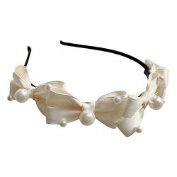 Schwarze Schleifen-Stirnbänder für Damen, rutschfeste Stirnbänder mit Dekor, Stirnband für Mädchen, Gesichtswäsche, Sport-Stirnbänder für Frauen, Stirnband, Hochzeits-Stirnband, Haarschmuck von Fahoujs