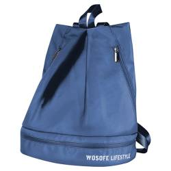 Wasserdichte Reisetasche für Damen und Herren, Golfschuhe, Rucksack, groß, Sporttasche mit Schuhfach, Schuhfach, marineblau von Fahoujs