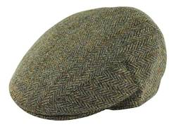 Failsworth Harris Tweed 'Stornoway' Flat Cap (Marineblau/Grau Muster.2012), Muster 2013, 7 3/8 von Failsworth