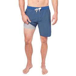 Fair Harbor The Anchor – Herren-Badeanzüge mit BreezeKnit™-Futter, 20,3 cm Schrittlänge – Anti-Chafe, Performance-Badehose, Blau 5, Medium von Fair Harbor