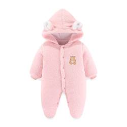 Fairy Baby Baby Schneeanzug Neugeborene Säugling Baby Kapuzen Strampler Fleece Schneeanzug Cartoon Jumpsuit Herbst Winter Outfits von Fairy Baby