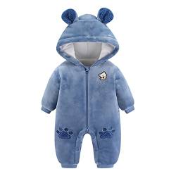 Fairy Baby Baby Schneeanzug Neugeborene Säugling Baby Kapuzen Strampler Fleece Schneeanzug Cartoon Jumpsuit Herbst Winter Outfits von Fairy Baby