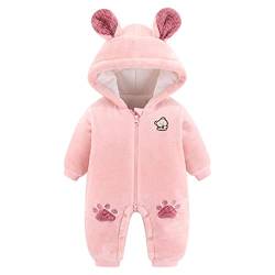 Fairy Baby Baby Schneeanzug Neugeborene Säugling Baby Kapuzen Strampler Fleece Schneeanzug Cartoon Jumpsuit Herbst Winter Outfits von Fairy Baby