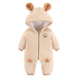 Fairy Baby Baby Schneeanzug Neugeborene Säugling Baby Kapuzen Strampler Fleece Schneeanzug Cartoon Jumpsuit Herbst Winter Outfits von Fairy Baby