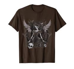 Fairy Grunge Fairycore Ästhetisches Skelett Schmetterling braun T-Shirt von Fairy Grunge Fairycore Clothing For Women