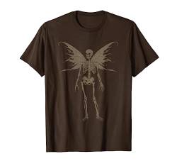 Schmetterling Grunge Fairycore Ästhetik Skelett Schädel Goth T-Shirt von Fairy Grunge Fairycore Clothing For Women