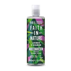 Faith In Nature 100ml Travel Size Lavender & Geranium Conditioner, Nourishing, Vegan & Cruelty Free, No SLS or Parabens, For Normal to Dry Hair von Faith In Nature
