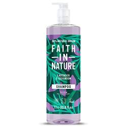 Faith In Nature 1L Natural Lavender & Geranium Shampoo, Soothing, Vegan & Cruelty Free, No SLS or Parabens, For Normal to Dry Hair von Faith In Nature