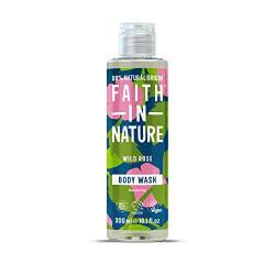 Faith In Nature 300 ml Natural Natural Wild Rose Body Wash, Restoring, Vegan and Cruelty Free, No SLS or Parabens von Faith In Nature