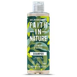 Faith In Nature Natürliches Meeresalgen und Zitrus-Shampoo, entgiftend, vegan und tierversuchsfrei, ohne SLS oder Parabene, für alle Haartypen, 400 ml von Faith In Nature