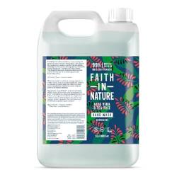 Faith In Nature Natural Aloe Vera and Tea Tree Hand Wash, Rejuvenating, Vegan and Cruelty Free, No SLS or Parabens, 5 L Refill Pack von Faith In Nature