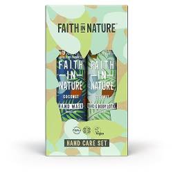 Faith In Nature Natural Coconut Hand Care Gift Set, Vegan & Cruelty Free, No SLS or Parabens, 2 x 400ml von Faith In Nature