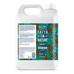 Faith In Nature Natural Coconut Hand Wash, Hydrating, Vegan and Cruelty Free, No SLS or Parabens, 5 L Refill Pack von Faith In Nature