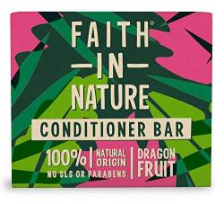 Faith In Nature Natural Dragon Fruit Conditioner Bar, Revitalising, Vegan & Cruelty Free, No SLS or Parabens, For Normal to Dry Hair, 85g von Faith In Nature
