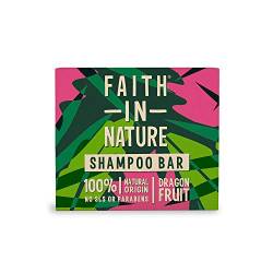 Faith In Nature Natural Dragon Fruit Shampoo Bar, Revitalising, Vegan and Cruelty Free, No SLS or Parabens, For Normal to Dry Hair, 85 g von Faith In Nature