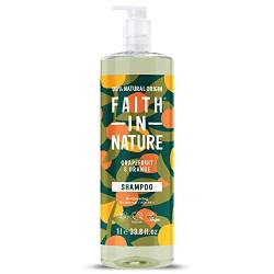 Faith In Nature Natural Grapefruit and Orange Shampoo, Invigorating, Vegan and Cruelty Free, No SLS or Parabens, For Normal to Oily Hair, 1 Litre von Faith In Nature