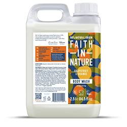 Faith In Nature Natural Grapefruit & Orange Body Wash, Invigorating, Vegan & Cruelty Free, No SLS or Parabens, 2.5L von Faith In Nature