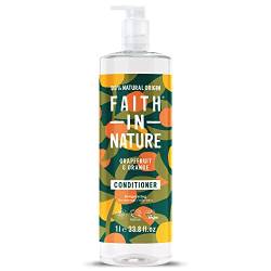 Faith In Nature Natural Grapefruit & Orange Conditioner, Invigorating, Vegan & Cruelty Free, No SLS or Parabens, For Normal to Oily Hair, 1L von Faith In Nature