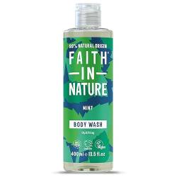 Faith In Nature Natural Mint Body Wash, Uplifting, Vegan & Cruelty Free, No SLS or Parabens, 400m von Faith In Nature