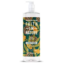 Faith In Nature Natural Shea & Argan Conditioner, Nourishing, Vegan & Cruelty Free, No SLS or Parabens, for Normal to Dry Hair, 1L von Faith In Nature