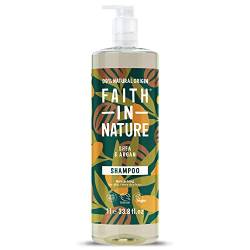 Faith In Nature Natural Shea & Argan Shampoo, Nourishing, Vegan & Cruelty Free, No SLS or Parabens, for Normal to Dry Hair, 1L von Faith In Nature